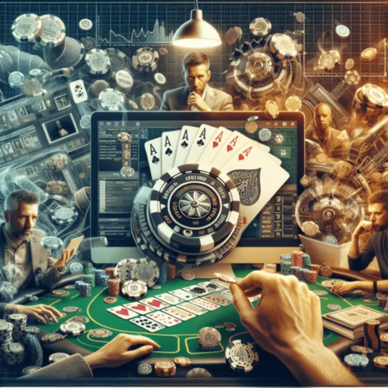 ilustrasi permainan Texas Holdem Poker online